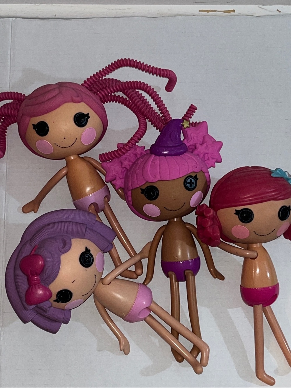 Lalaloopsy Doll Lot Of 4 - Doll Only - Magic Spell - Mermaid - Pillow- Jewel